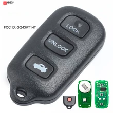 KEYECU 3 + 1 Knoppen Afstandsbediening Sleutel Fob voor Toyota Camry 2002 2003 2004 2005 2006, solara 2002-2003 FCC ID: GQ43VT14T