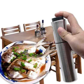 

1PC Stainless Steel Olive Pump Spray Bottle Oil Sprayer Oiler Pot BBQ Barbecue Cooking Tool Can Pot Cookware kitchen Tool