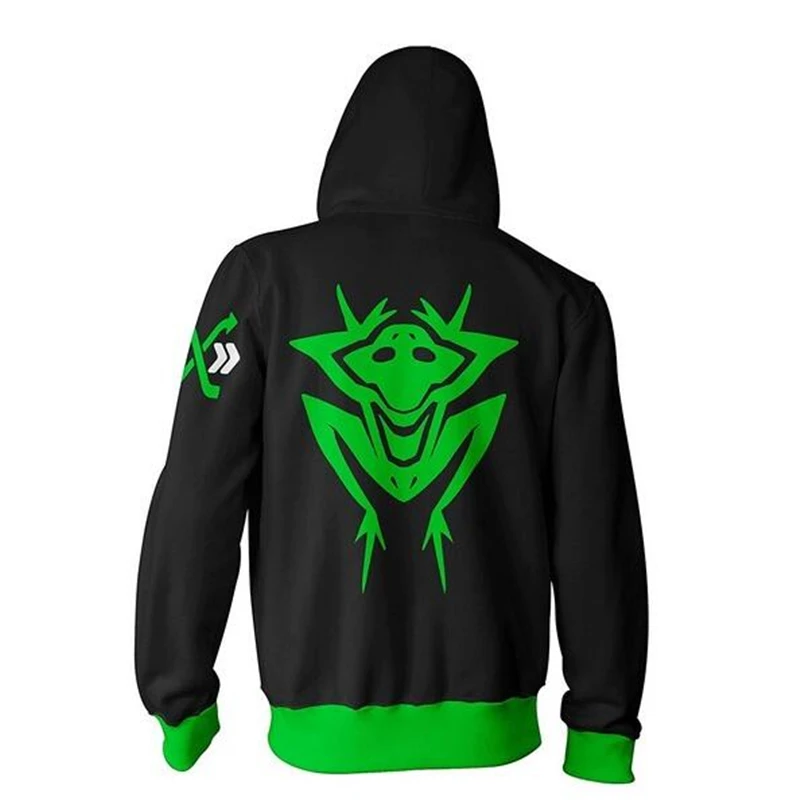 2019New Game Overwatch Shimada Genji D.Va Cosplay Costume zipper hoodie Cosplay men and women casual sports sweater