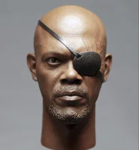 1:6 scale male Figure accessories Captain America The Winter Soldier Nick Fury head shape carved for 12″ Action figure doll