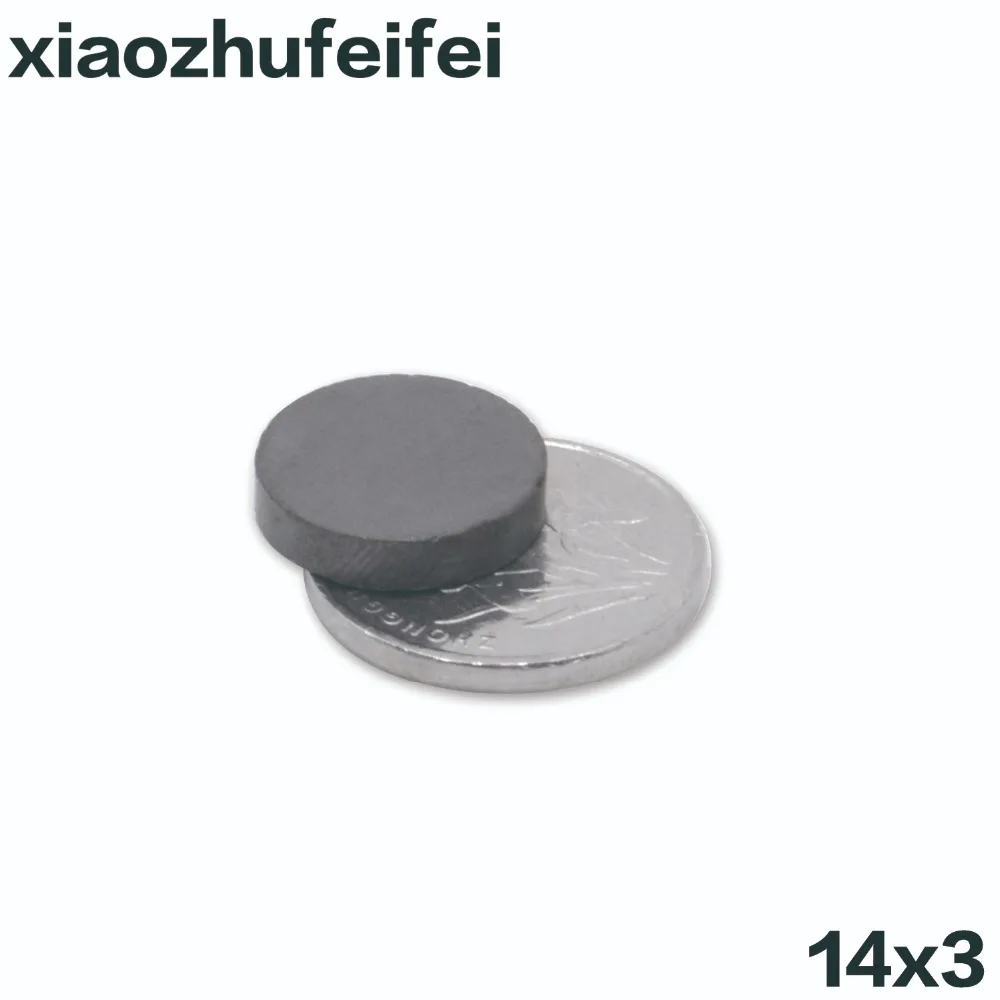 25Strong Round 14mm Dia x 3mm Ferrite Disk Magnets Craft Fridge Diy ...