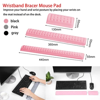 

Mouse Pad Gamer Mouse Pad Wrist Rest Keyboard Pad Mouse Rubber Wrist Rest Support With Memory Foam For Computer Laptop
