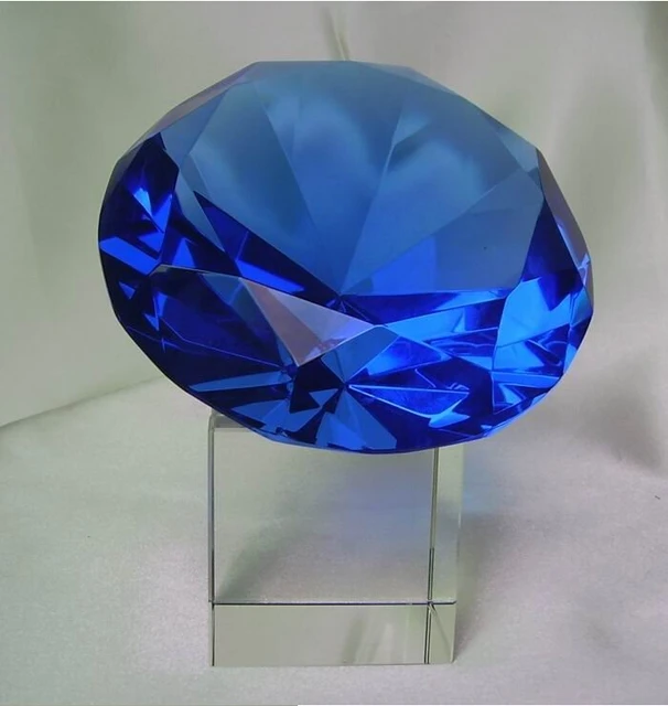 30mm Blue 10pcs/Lot Quartz Beautiful Crystal Diamond Paperweights