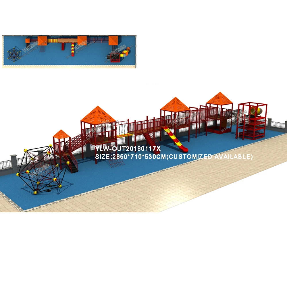 

exported outdoor climbing facility playground park,children amusement equipment,kid climbing net equipment YLW-OUT20180117s