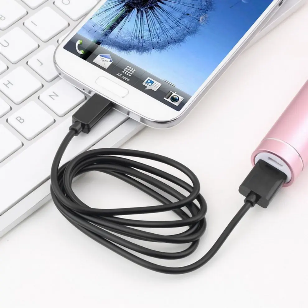

10 Pcs Mobile Phone Accessories 1m 3ft Round V8 USB to Micro USB Good Quality Charge Data Cable for Samsung Simple Style