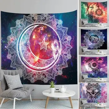 

Hanging Wall Tapestry Printed Blanket Carpet Yoga Beach Mat Home Art Decor Polyester Indian Bedspread Tablecloth Multifunctional