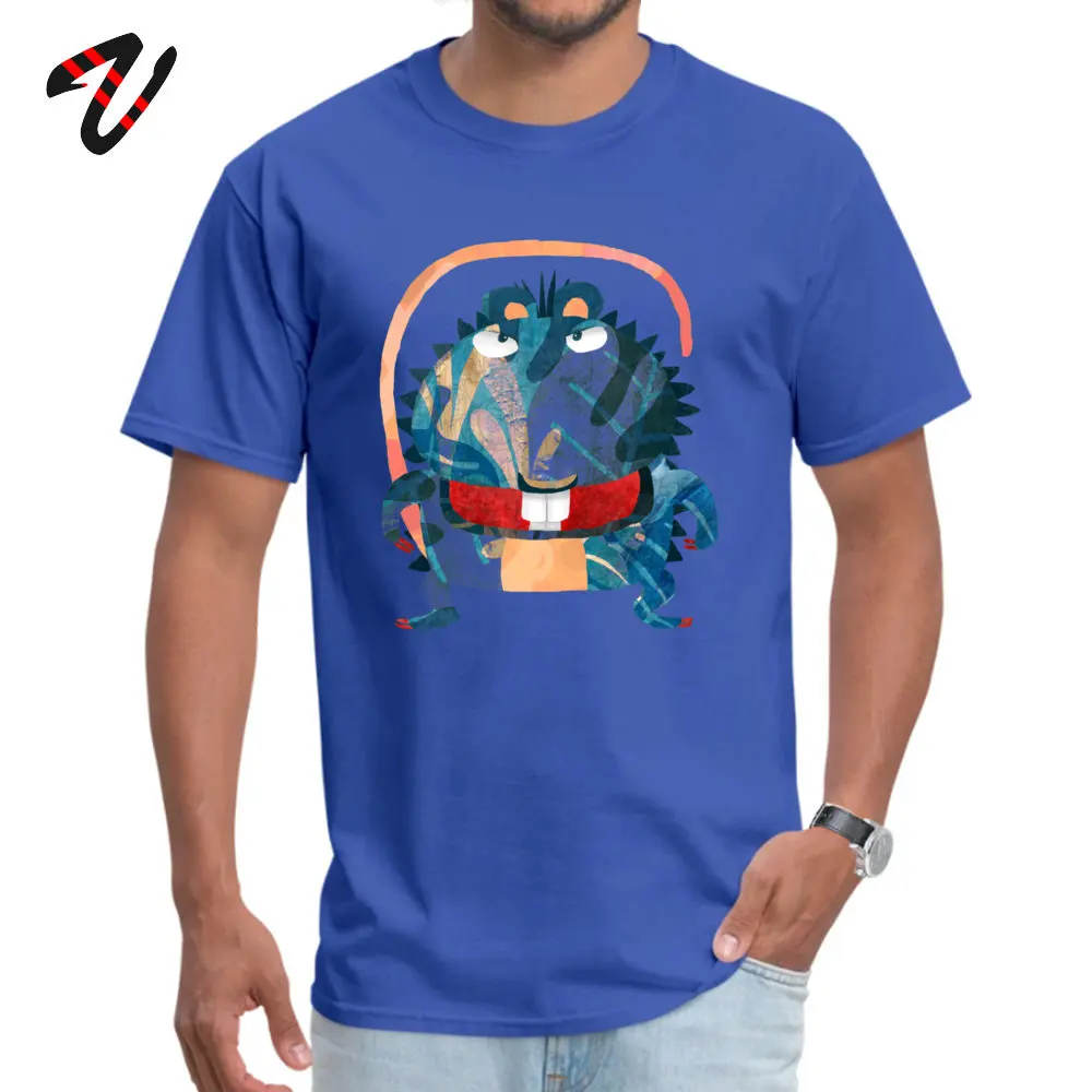 O Neck Rat Monster 100% Cotton Boy Top T-shirts Crazy Short Sleeve Tees Family Personalized Tee Shirt Wholesale Rat Monster 22987 blue