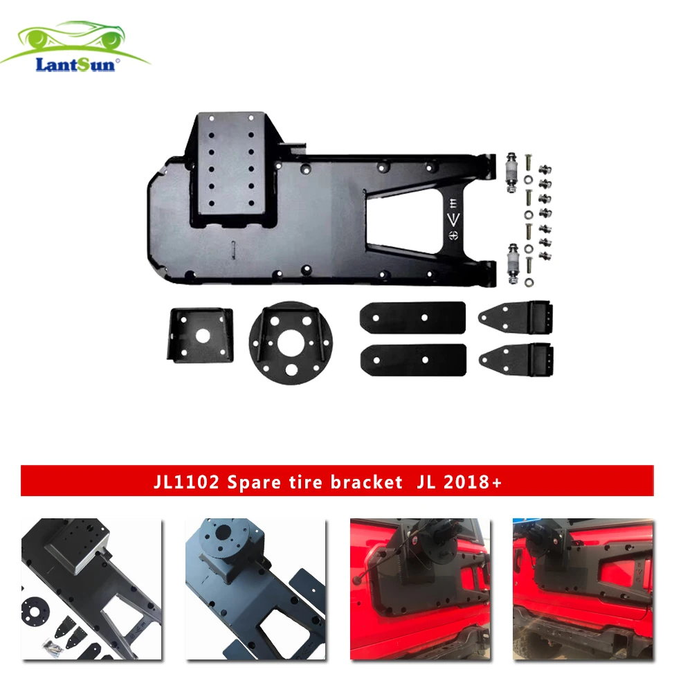 

Carrier & Adjustable Spare Tire Mounting Kit JL1102 for JL wrangler 2018+ Iron Bracket