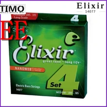 Elixir 14077 bass strings 4 electric bass guitar string 045-105 musical instrument parts guitar accessories