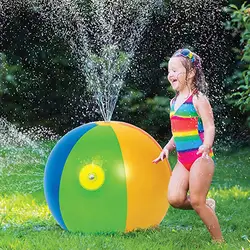 Летняя забавная игра оборудование для игры в воду струйный мяч надувной ПВХ спрей пляжный мяч вечерние игрушка на лужайке мяч Вода