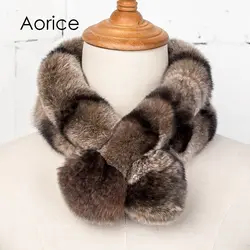 Aorice sf756 зима Новый Дамы с натуральным мехом шарф кроличий мех шарф имеет различные Цвет по выбору