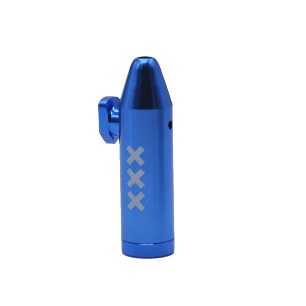 COURNOT 4 шт. х два типа портативный алюминиевый нюхательный снортер с логотипом XXX диспенсер порошок нюхатель пуля ракета нюхер