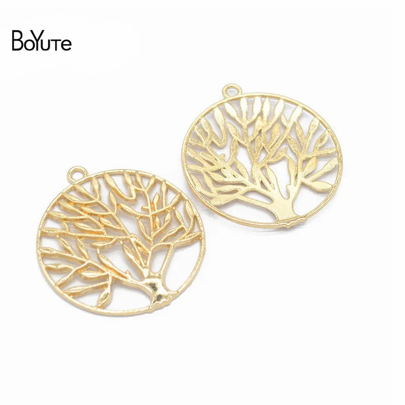 BoYuTe (20 PiecesLot) Metal Alloy 37MM Tree of Life Pendant Diy Hand Made Jewelry Accessories (5)