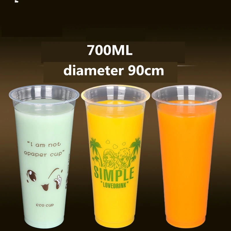 wholesale 1000pcs disposable thicken plastic cup,90cm diameter 700ml
