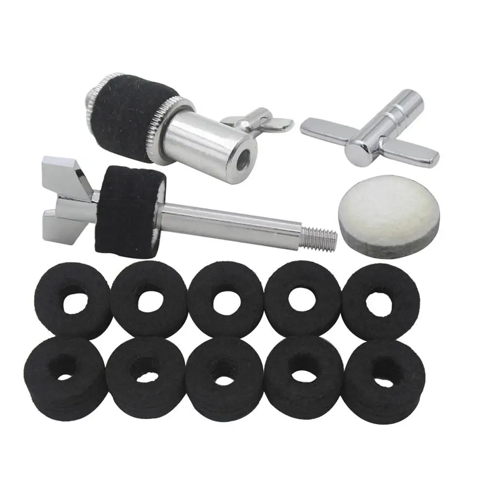 

SLADE 5 Kinds Drum Set Hi-Hat Clutch Step Hammer Pad Felt Pad Hanging Screw Key Jazz Drum Percussion Instrument Part Accessories