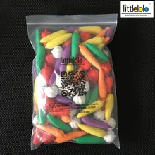 Детские игрушки Монтессори цифры для обучения подражать игрушки большое количество овощей, например, "Кукуруза" Баклажан Перец морковь чеснок огурец 108 шт./пакет