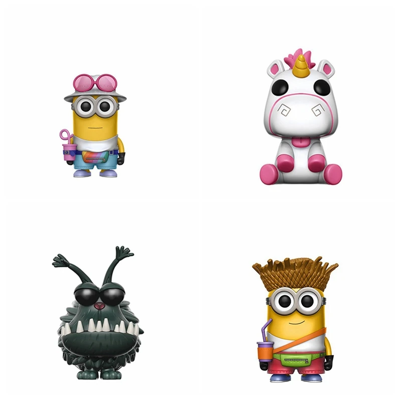 10cm Minion Dog KYLE Fluffy Unicorn Action Figure Toy For Kids