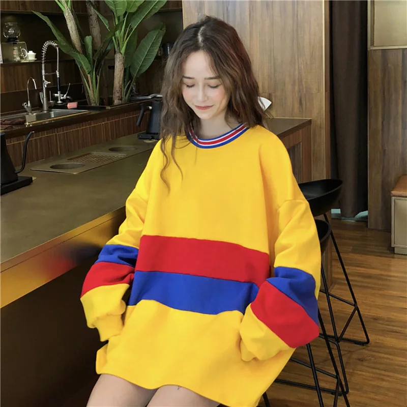 Ulzzang Harajuku Casual Long Loose Womens Pullover