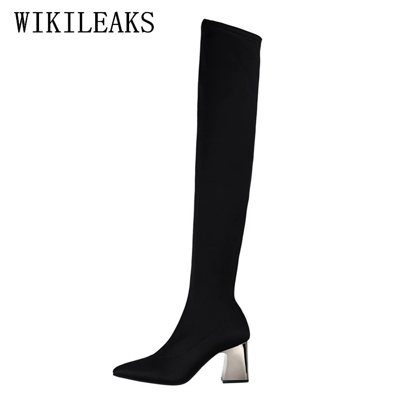 

ladies thigh high boots women shoes woman over the knee boots 2019 fetish high heels botines mujer high heel boots bigtree shoes