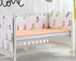 5 шт. для маленьких мальчиков кроватки Детская кроватка Постельное белье Простыня кроватки новорожденного малыша постельное белье для