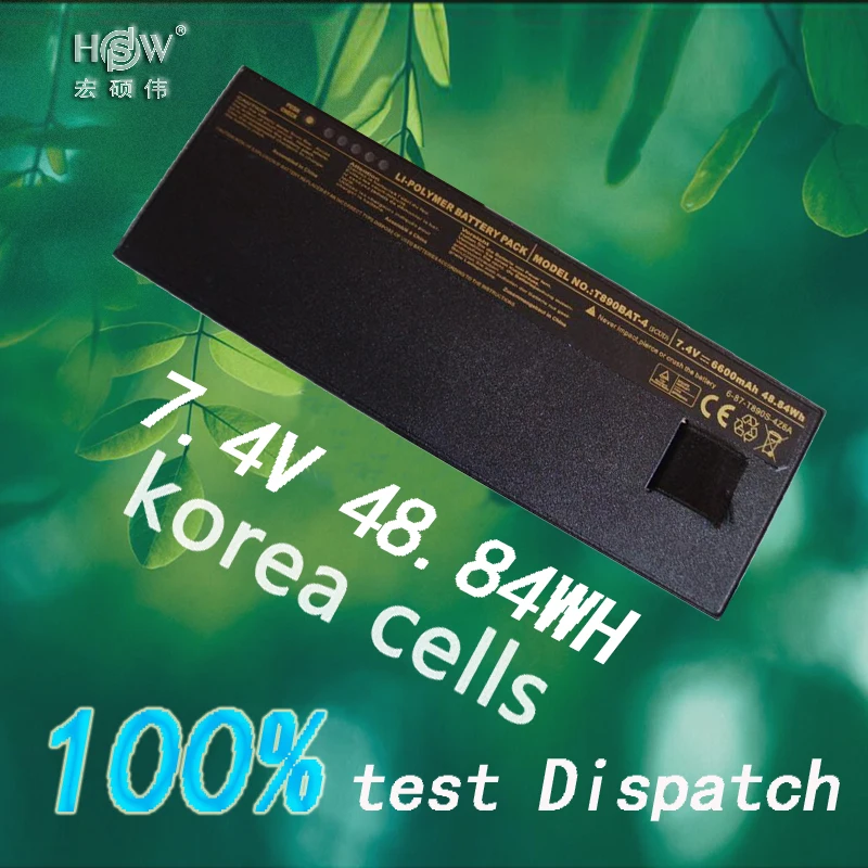 

HSW 7.4V 48.84Wh Battery FOR CLEVO T890 6-87-T890S-4Z6A,T890BAT-4,T890BAT-4(SCUD) bateria akku