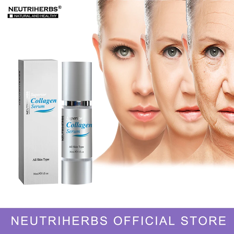 Neutriherbs Superior Multi Peptide Collagen Serum Hyaluronic Acid Anti Wrinkle Serum for Moisturizing Firming Tightening