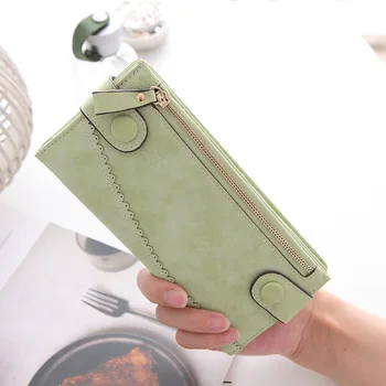 

Fashion Feminina Long Wallets Women Luxury Female Carteira Wallet Ladies PU Leather Zipper Purse Card Holders Clutch Money Bag