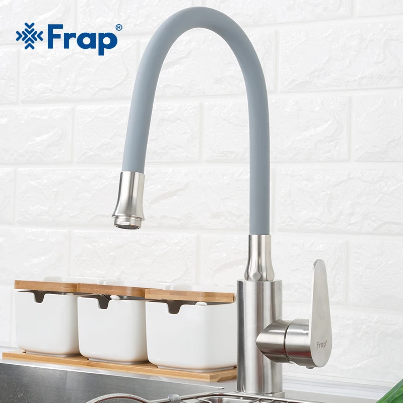 Frap Pull Out Spray Kitchen Faucet 304 Stainless Steel Any Direction