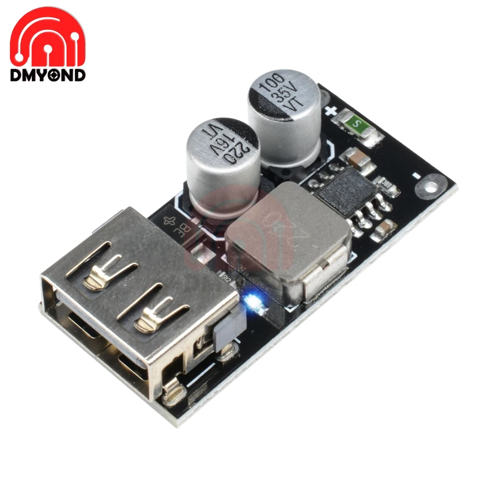 QC3.0 QC2.0 DC-DC Buck Converter Charging Module USB 6-32V 9V 12V 24V to Fast Quick Charger Circuit Board 3V 5V 12V Step down