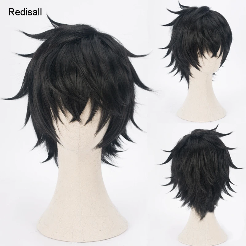 Женский парик для косплея Rising of The Shield Hero Naofumi Iwatani Tate no Yuusha Nariagari черные короткие