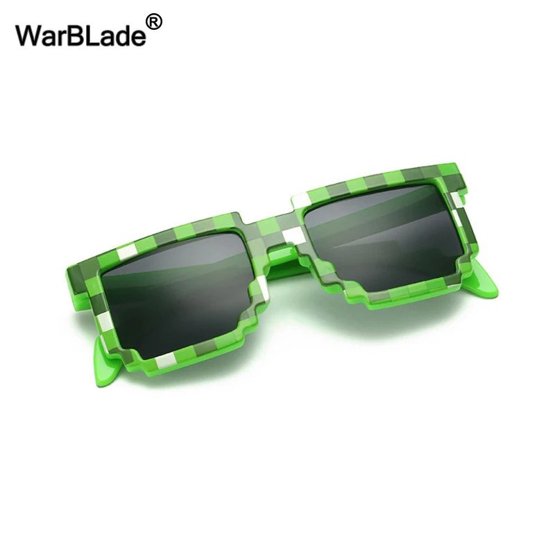 10 teile/los Kinder Sonnenbrille Kleiner Größe Cos Spielen Action Spiel Spielzeug Minecraft Sonnenbrille Mosaik Jungen Mädchen Kinder Pixel Eyewares