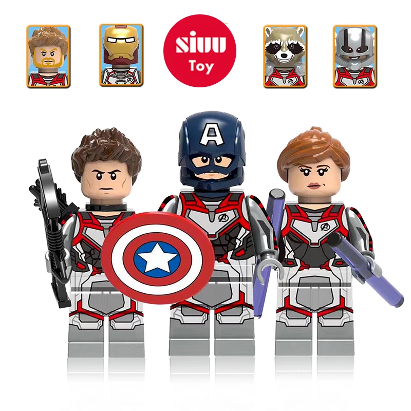 

Avengers 4 EndGames Marvel Legoingly figures Spiderman Single figures Building Blocks bircks compatible with Legoly toys kids