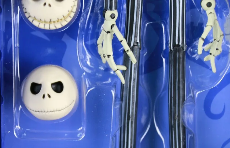 35cm NECA 12 Face Jack Skellington Figure Animation The Nightmare Before Christmas Henry Selick Tim Burton Movie  Action Figures (7)