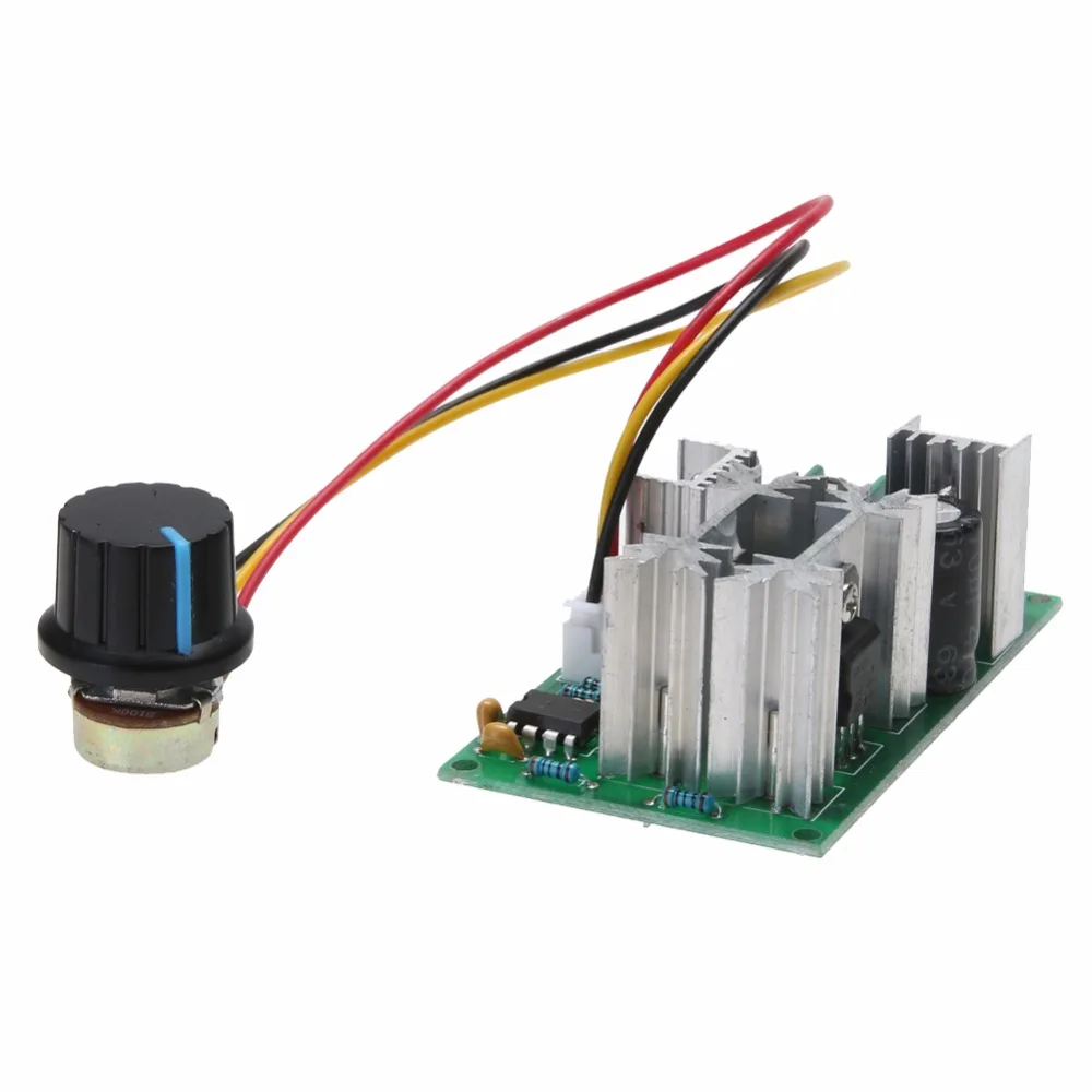 1 шт. 12 V/24 V/36 V/48 V/60 V 1200W 20A PWM Реобас контроллер скорости двигателя постоянного тока