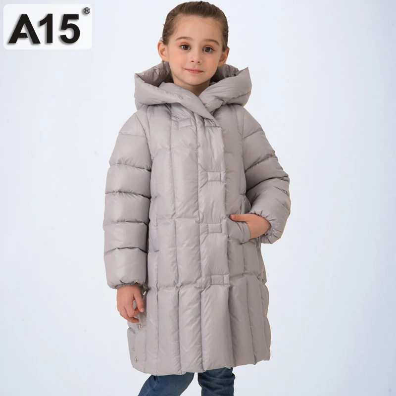 

Children Girls Winter Coat Hooded Winter Jacket Kids Toddler Girl Parkas 2019 Soft Outwearduck Down Jacket Big Size 8 10 12 Year