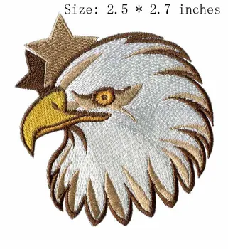 

2.5"wide Owl head embroidery patch embroidered patches for kids/patch on clothes/patch military