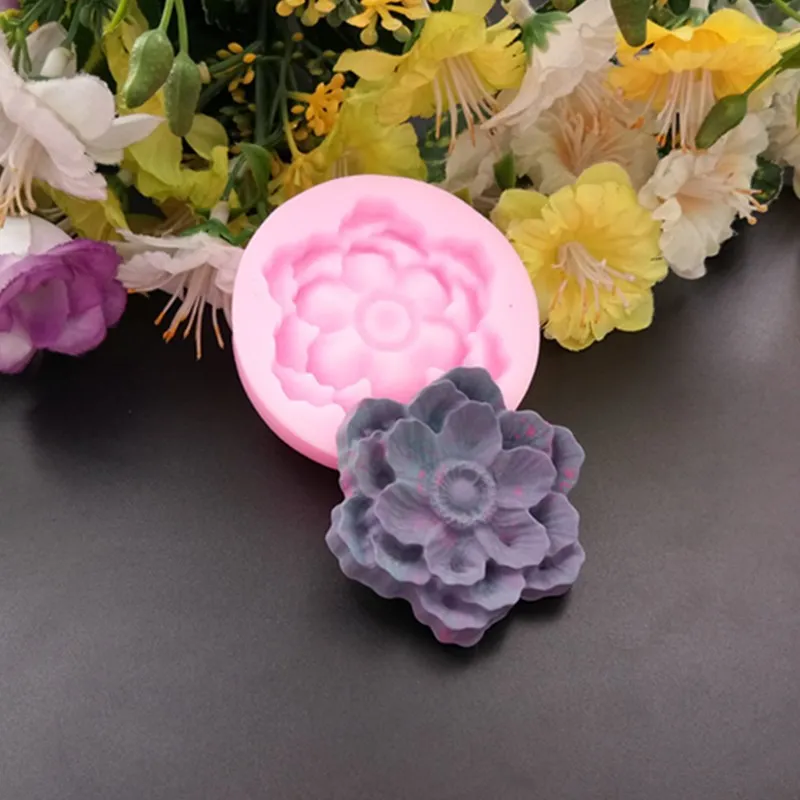 3D flower silicone molds for cake decorating mini rose flower fondant