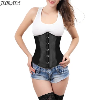 

Black Corset Sexy Bustier Corset Women Underbust Sexy Lingerie Waist Trainer Waist Trainer Body Shaper Slimming Belt PUSH UP