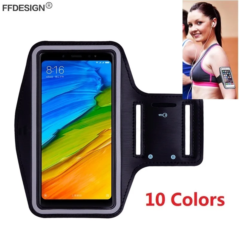 

Armband Running Sports Phone Case for Xiaomi Redmi Note 5 Pro 4X 4 3 Redmi 6 Pro 6A Note 5A Armband Phone Bag Case Cover on Hand