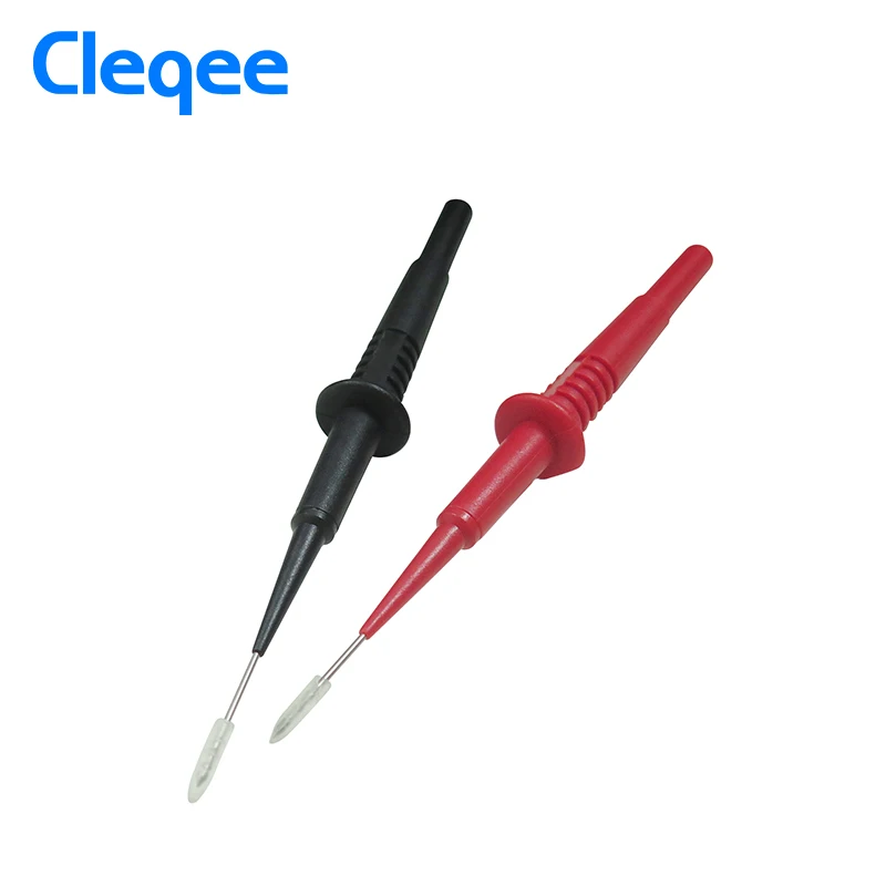 Cleqee P5008 2 шт изоляции пирсинг иглы неразрушительный мультиметр Пробники красный/черный