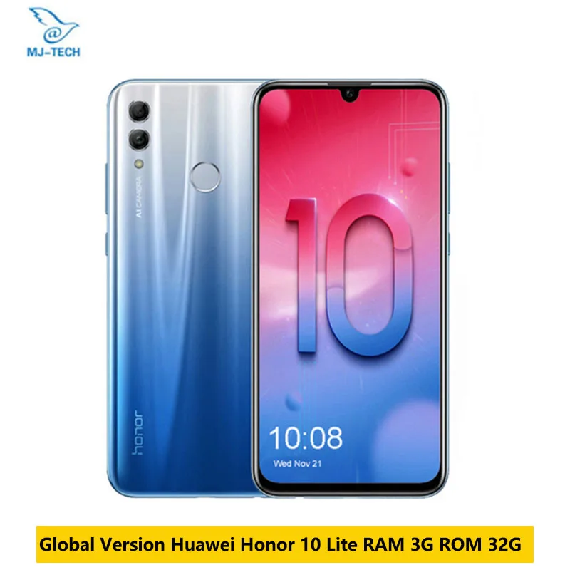 Honor 10 Lite ram 3G rom 32G глобальная версия 6 2 дюймов FHD 2340X1080 фронтальная 24MP AI камера