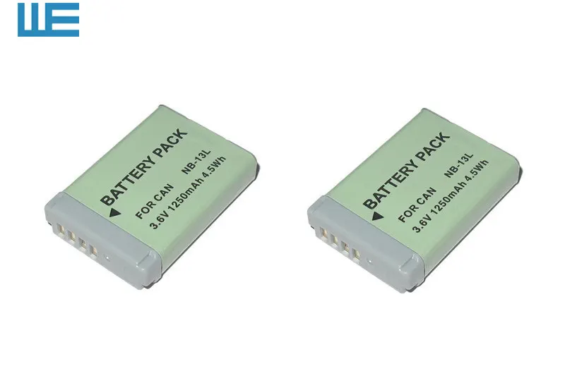 2pcs/Lot NB 13L, NB13L 13L Battery for Canon PowerShot G5 X G5X G7 X G7X G7 X Mark II G9 X G9X