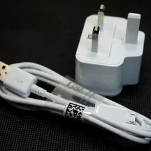 DHL штепсельная вилка британского стандарта 5 V 2A стены Зарядное устройство+ Micro usb-кабель для передачи данных(синхронизации) и зарядки кабель для Samsung Galaxy S4 i9500 S3 Note 2