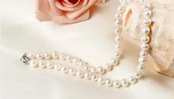

elegant 12-13mm south sea baroque white pearl necklace 18inch silver KKK