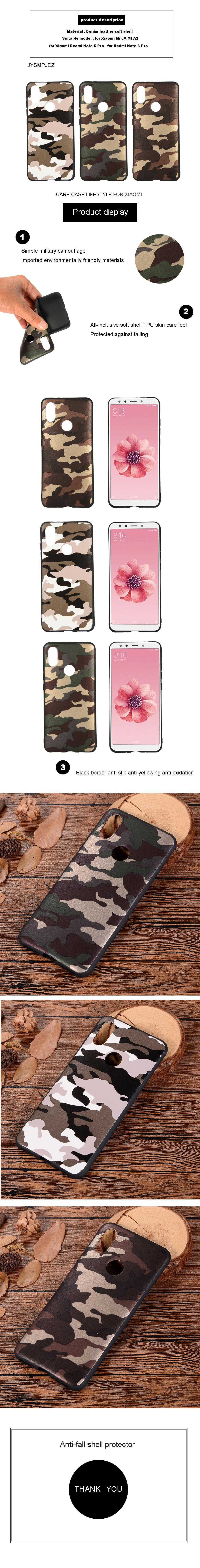 Для Xiaomi Redmi Note 5 Pro mi 6x Примечание 5Pro Covar Xiaomi mi a2 случае mi A2 MEG7S mi 6x защитный противоударный ТПУ камуфляж
