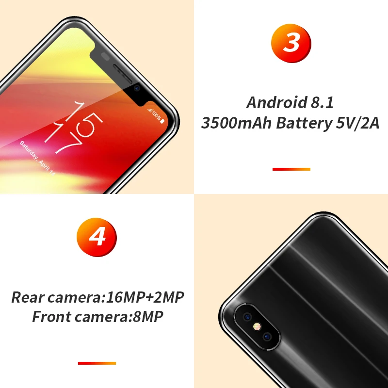 Оригинальный HOMTOM H10 18:9 5 85 &quotMTK6750T 1 GHz Octa Core мобильный телефон 4 Гб Оперативная