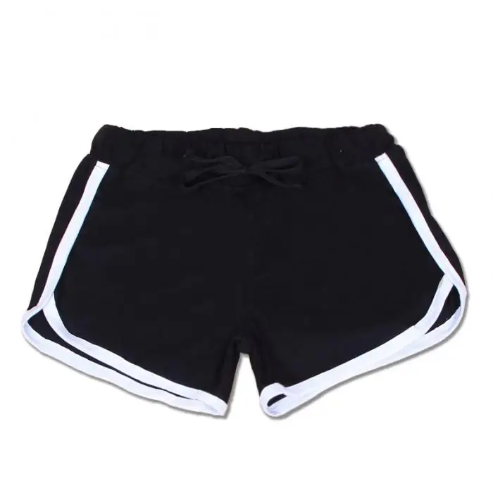 1 шт. женские хлопковые спортивные шорты средней талии Эластичность для лета пляжа KH889
