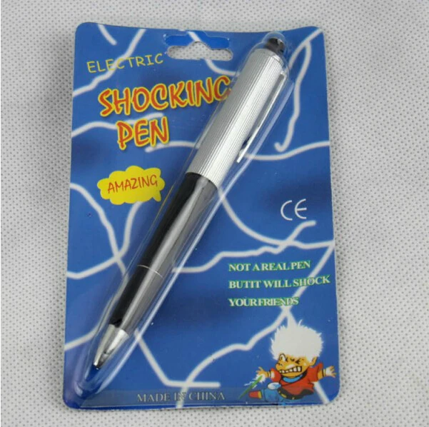 Funny Ball Pen Electric Shock Toy Shock Pen Prank ...