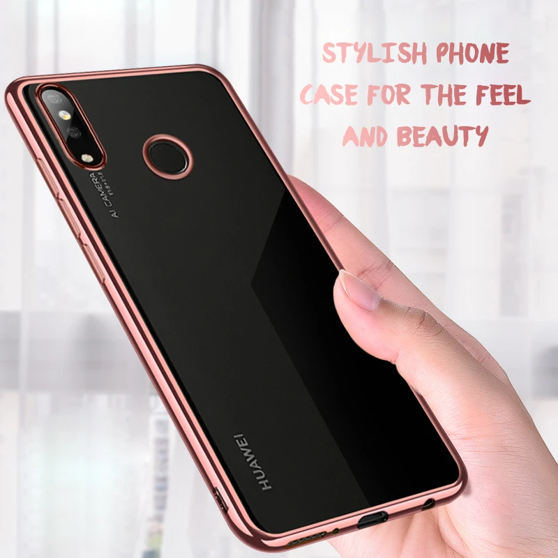 Роскошный мягкий силиконовый чехол из ТПУ для Huawei Honor 8X 9 8 10 Lite V9 с оправой задней