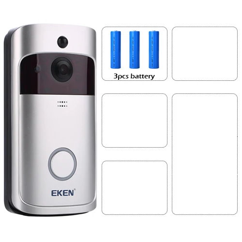 EKEN V5 Option2 Eken V5 смарт WiFi видео дверной звонок камера 720P визуальный домофон звонок ночного видения IP дверной звонок беспроводная домашняя камера безопасности - Цвет: EKEN V5 Option2